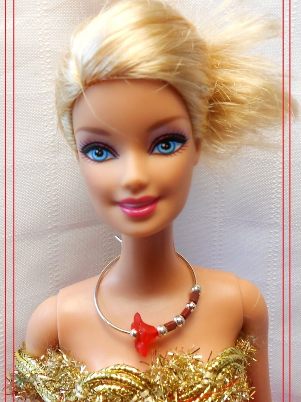 No5 : Set of six handmade necklaces for Barbie or 18-inch dolls